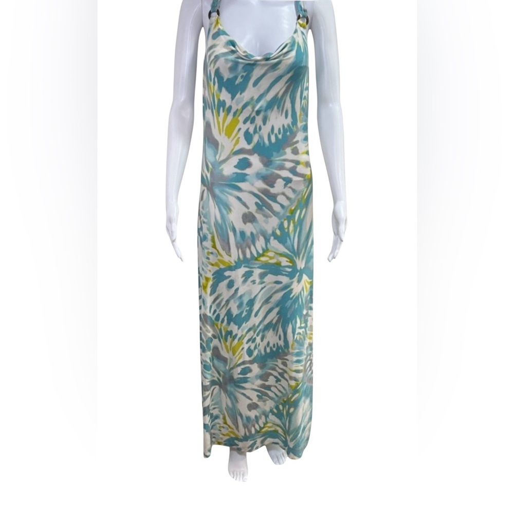 Tommy Bahama Women’s Teal Floral Maxi Dress size medium NWT - Picture 6 of 9